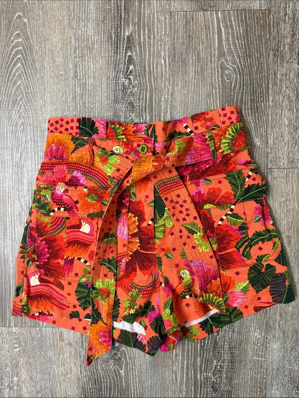 FARM Rio Blooming Garden Orange Shorts